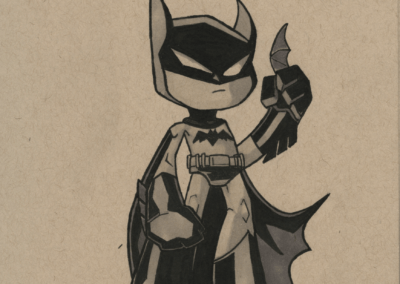 Sketchbook Scans - Batman (Reference from Jon Sommariva)