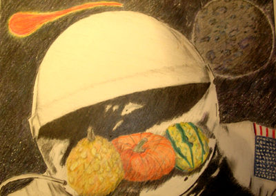 Colored Pencil Space Still Life (Year 1995)