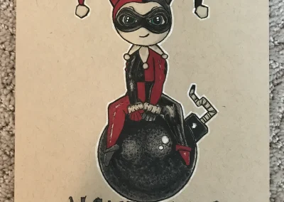 Harley Quinn Bomb - Copic Inks on Paper