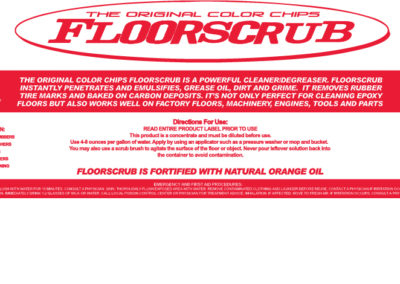 Floorscrub Bottle Product Label
