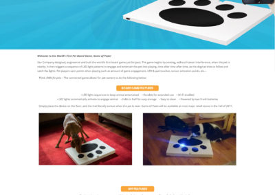 Game of Paws Website Screenshot