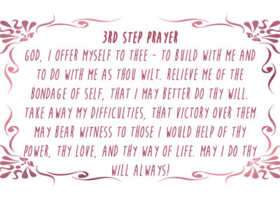 3rd Step Prayer Card