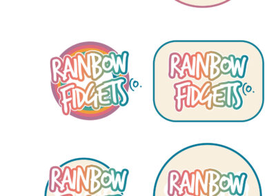 Rainbow Fidgets Co Mockup Variations